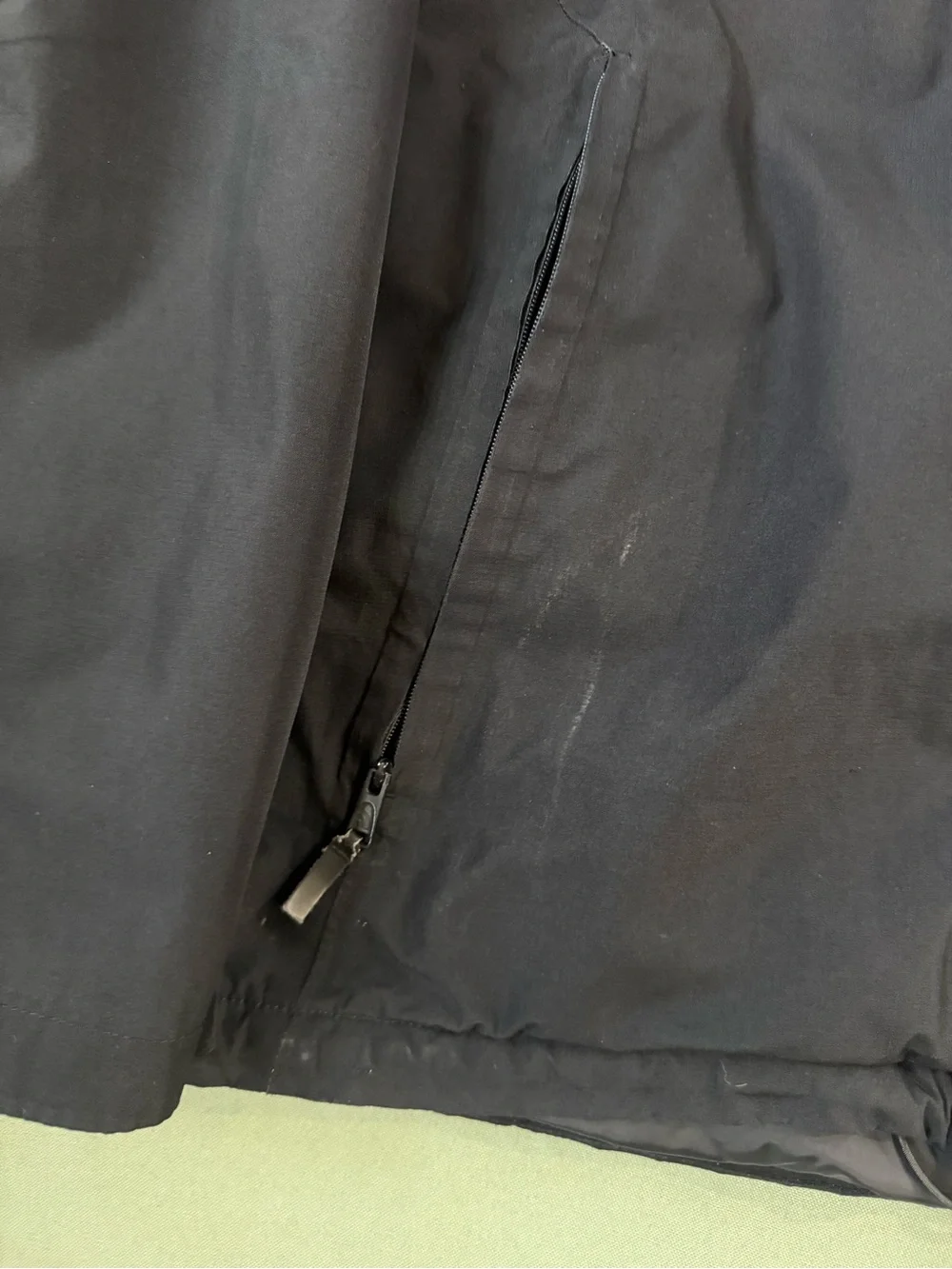 Men's The North Face Soft Shell Full Zip Fleece Lined Jacket Black L